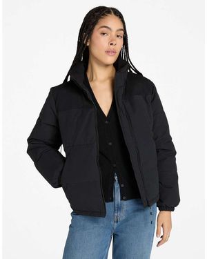 Timberland Chaqueta Acolchada Negra Aislante Con Relleno Sintético De - Negro