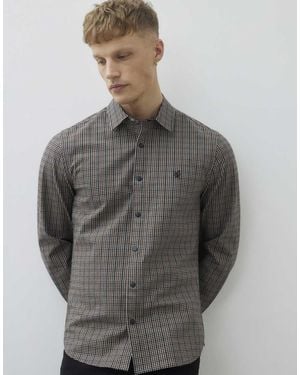 River Island Regular Fit Check Shirt - Grey