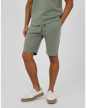 Brave Soul Shorts With Badge Detail - Green