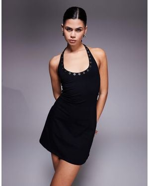 Fashionkilla – neckholder-minikleid - Blau