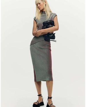 Desigual Knitted Strappy Dress - Grey
