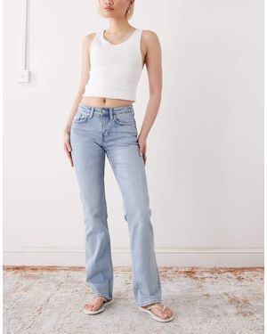 Weekday Tension Slim Fit Bootcut Jeans - Blue