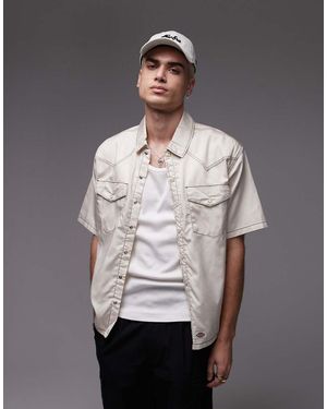 Dickies River Ranch Western Work Shirt - Grey