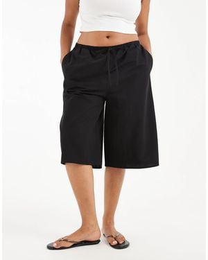 ASOS Asos Design Curve Long Line Bermuda Short - Black