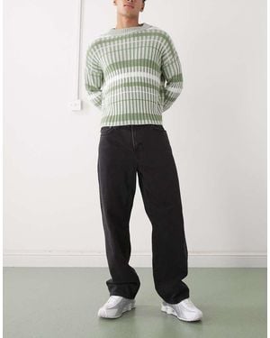 Weekday Galaxy Loose Fit Straight Leg Jeans - Black