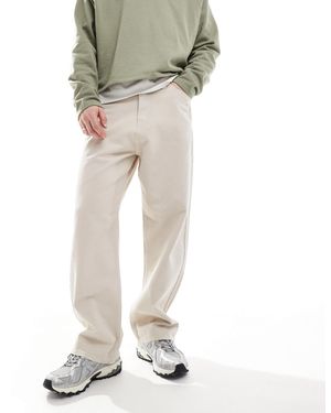 Jack & Jones Alex Wide Fit Trouser - Natural