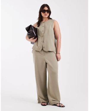 Pieces Plus Pieces curve – elegante hose - Natur