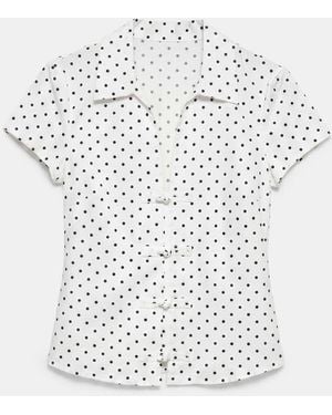 Pull&Bear Aansluitend Overhemd Met Knoopsluiting - Wit