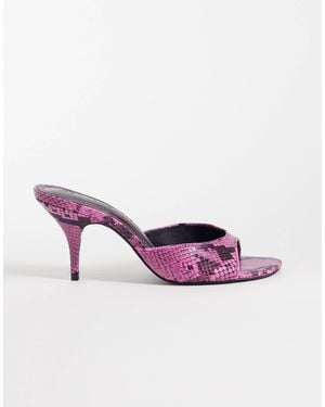 ASOS Hooray Mid-heeled Mules - Purple