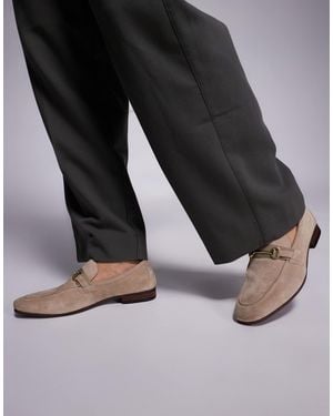 Walk London Capri - mocassins en daim avec détail métallique - taupe - Noir