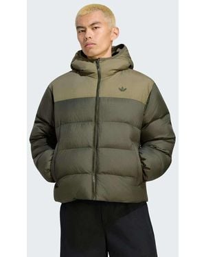 adidas Originals Chaqueta Con Capucha En-Negro - Verde
