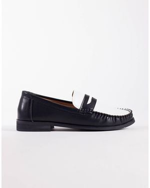 SEQWL Hero Contrast Rouched Loafer - Blue