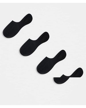 Pieces 4 Pack Footsie Invisible Socks - Blue