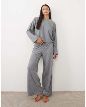 Cotton On Conjunto De Punto Gofrado Ultrasuave En-Multi - Gris
