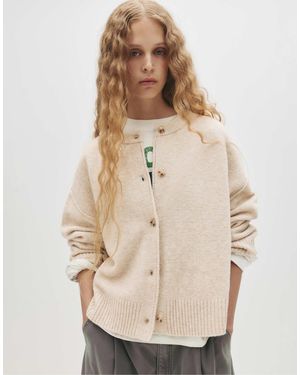 Pull&Bear – strickjacke - Natur