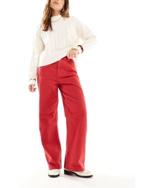 New Look Adalae Wide Leg Jean - Red