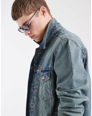 Wrangler Anti fit - veste en jean - délavage moyen - Bleu