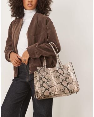 ASOS Boxy Tote Bag - Brown