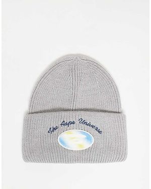 Aape By A Bathing Ape Gorro Con Insignia Del Logo De - Gris
