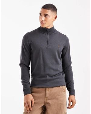 Farah Redchurch - pull en laine mérinos - anthracite - Gris