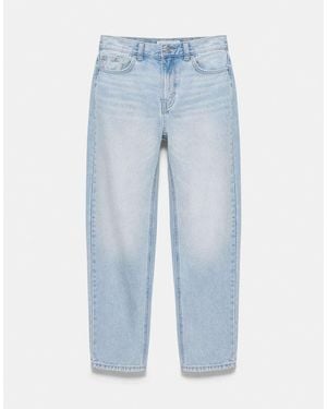 Pull&Bear High-waist Mom Fit Jeans - Blue