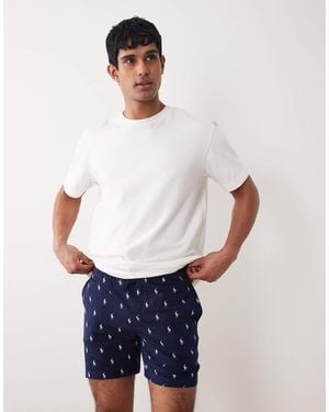 Polo Ralph Lauren All Over Icon Logo Jersey Short - White