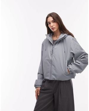 Rains – 15780 lohja – wasserdichte, isolierte kurze jacke - Grau