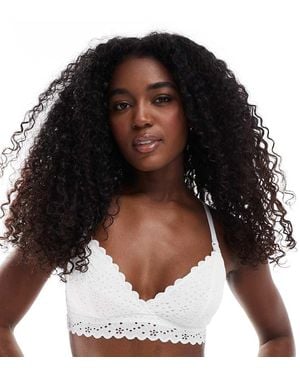 Lindex Maternity Broiderie Anglais Nursing Bra - Black