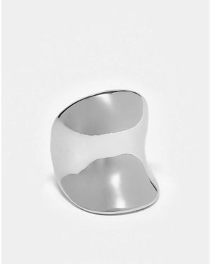 ASOS Gladde, Abstracte Ring - Wit