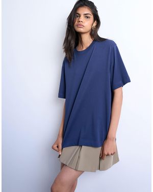 TOPSHOP Premium Basic Short Sleeve Tee - Blue