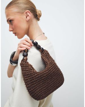 ASOS – stroh-handtasche - Braun