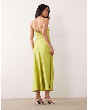 ONLY One Shoulder Maxi Dress - Green