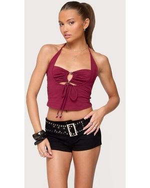 Edikted Ayana Layered Bandeau Halter Top