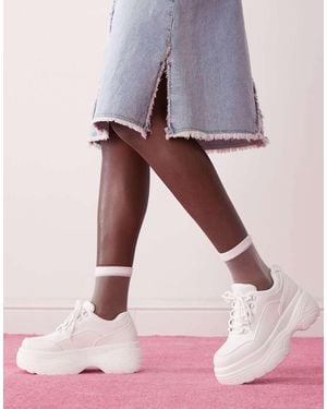 Koi Footwear Koi Jennie Striker Chunky Bubble Trainers - Pink