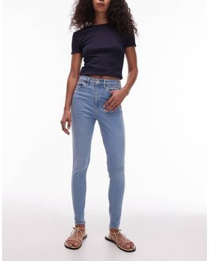 TOPSHOP Jamie High Rise Skinny Jean - Blue