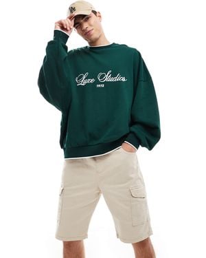Don't Think Twice Dtt – stückgefärbte cargo-shorts - Grün