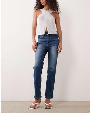 GOOD AMERICAN Always Fits Good Legs Straight Jeans - Blue