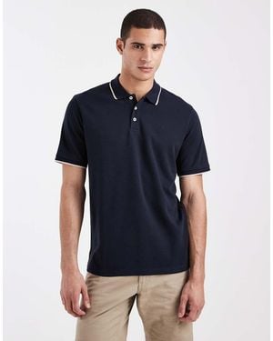 Jack & Jones Premium Tipped Collar Polo - Blue