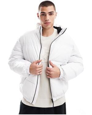 Bershka – pufferjacke - Weiß