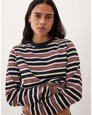 ASOS Mix & match pyjama-oberteil mit langen ärmeln - Schwarz