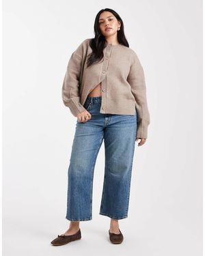 ASOS Asos design curve – knöchellange, gerade geschnittene jeans mit comfort stretch - Blau