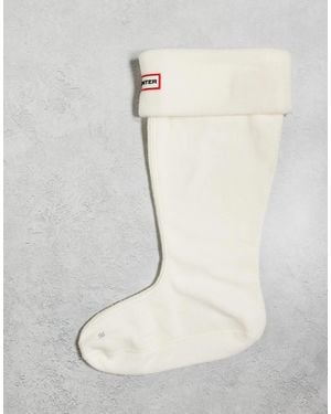 HUNTER – downpour – wellington-stiefelsocken - Weiß