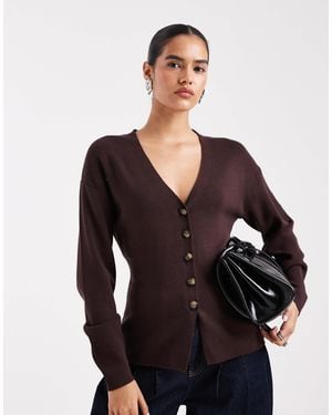 ONLY Buttons Detail Cardigan - Black