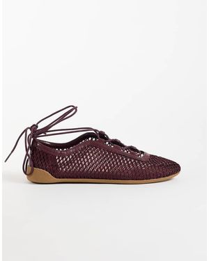 ASOS Ballerine Stringate Liquorice - Marrone