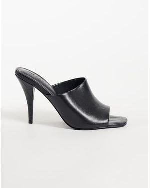 ASOS Native Cone Heeled Mules - Black
