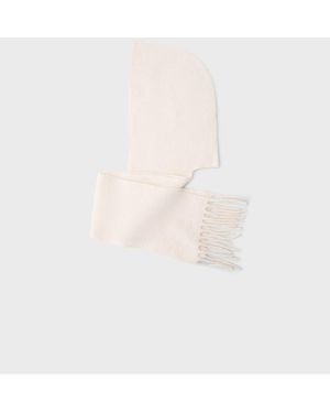 Stradivarius Balaclava Scarf - White