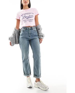 Don't Think Twice Dtt Veron Relaxed Fit Mom Jeans - Blue