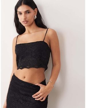 ASOS Lace Bralet Co-Ord - Black