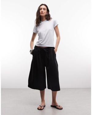 Collusion Pull On Longline Jort - White