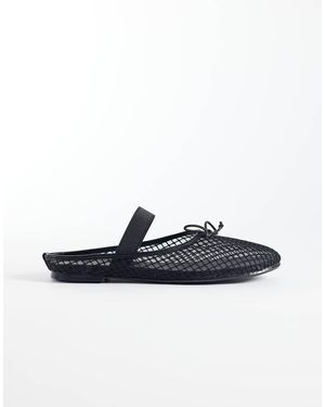schuh Bailarinas Negras Sin Cierres De Malla Linnet De - Azul
